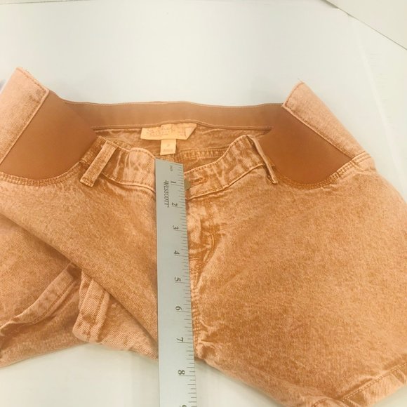 Isabel Maternity Ingrid & Isabel Women's Size 2 Side Panel Brown Carpenter Short - Picture 11 of 16